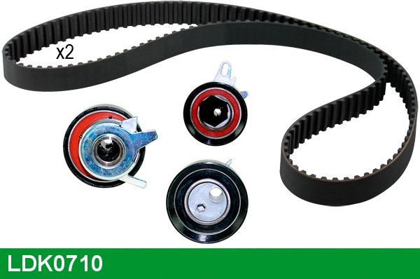 LUCAS LDK0710 - Комплект зубчатого ремня ГРМ www.autospares.lv