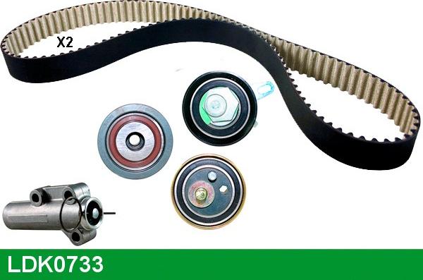 LUCAS LDK0733 - Комплект зубчатого ремня ГРМ www.autospares.lv