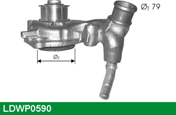 LUCAS LDWP0590 - Water Pump www.autospares.lv