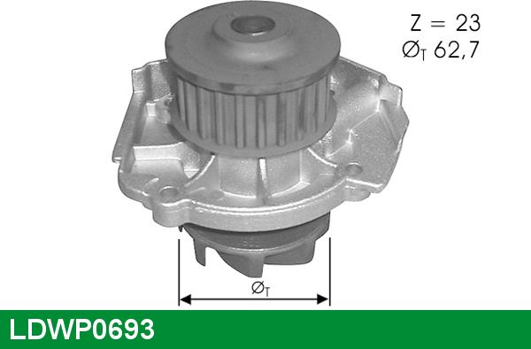 LUCAS LDWP0693 - Ūdenssūknis www.autospares.lv