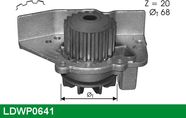 LUCAS LDWP0641 - Water Pump www.autospares.lv