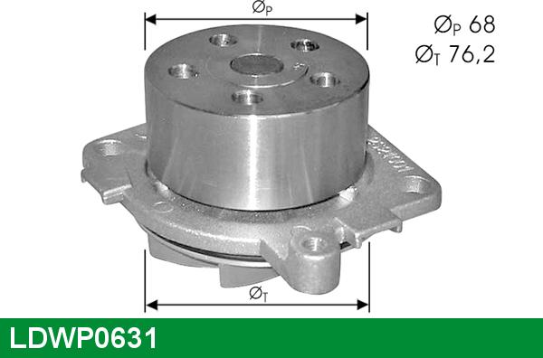 LUCAS LDWP0631 - Ūdenssūknis autospares.lv