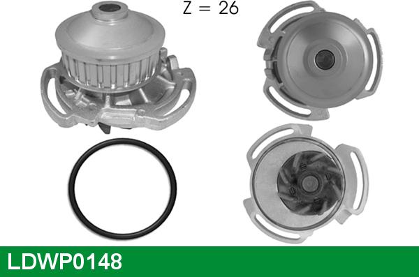 LUCAS LDWP0148 - Ūdenssūknis www.autospares.lv