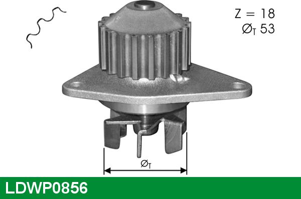 LUCAS LDWP0856 - Ūdenssūknis autospares.lv