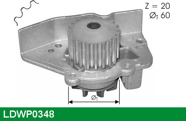 LUCAS LDWP0348 - Ūdenssūknis autospares.lv