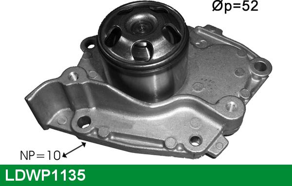 LUCAS LDWP1135 - Water Pump www.autospares.lv