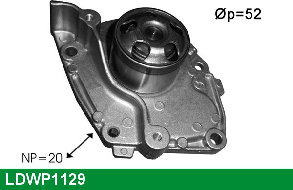 LUCAS LDWP1129 - Water Pump www.autospares.lv