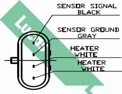 LUCAS LEB438 - Лямбда-зонд, датчик кислорода www.autospares.lv