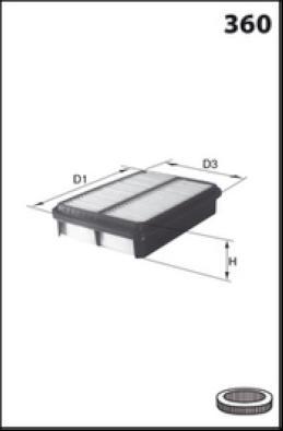 LUCAS LFAF481 - Gaisa filtrs autospares.lv