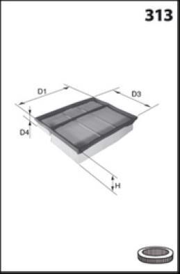 LUCAS LFAF438 - Gaisa filtrs www.autospares.lv