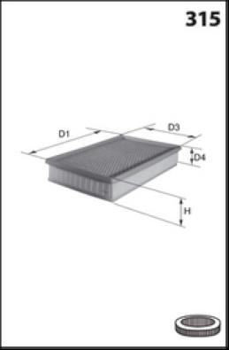 LUCAS LFAF587 - Gaisa filtrs www.autospares.lv