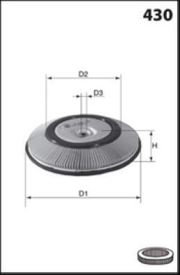 LUCAS LFAF335 - Gaisa filtrs www.autospares.lv