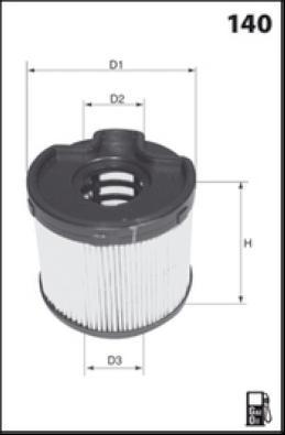 LUCAS LFDE105 - Degvielas filtrs autospares.lv