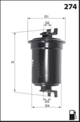 LUCAS LFPF047 - Топливный фильтр www.autospares.lv