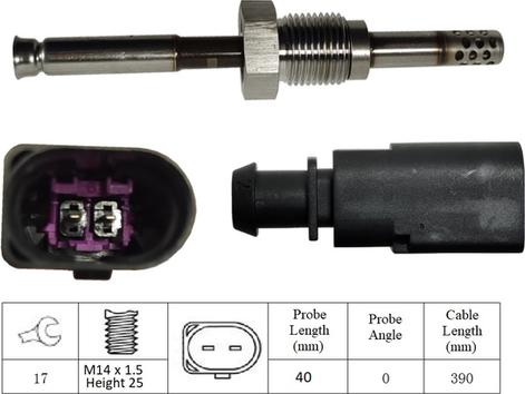 LUCAS LGS7178 - Датчик, температура выхлопных газов www.autospares.lv