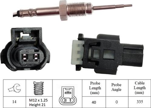 LUCAS LGS7235 - Devējs, Izplūdes gāzu temperatūra www.autospares.lv