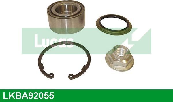 LUCAS LKBA92055 - Подшипник ступицы колеса, комплект www.autospares.lv