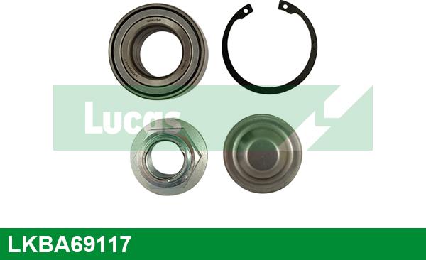 LUCAS LKBA69117 - Riteņa rumbas gultņa komplekts www.autospares.lv