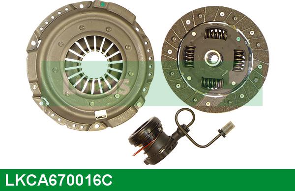 LUCAS LKCA670016C - Комплект сцепления www.autospares.lv