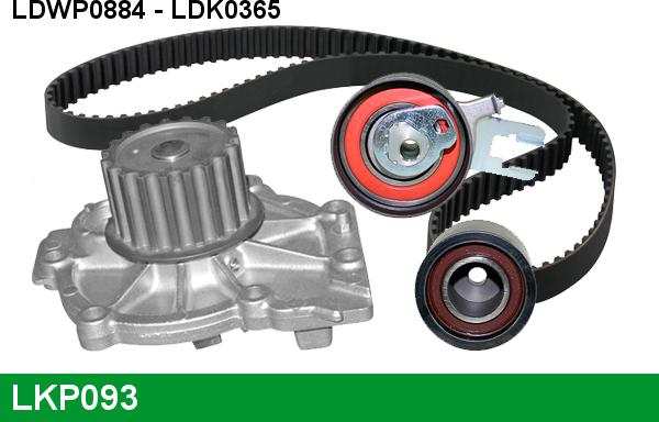 LUCAS LKP093 - Ūdenssūknis + Zobsiksnas komplekts www.autospares.lv