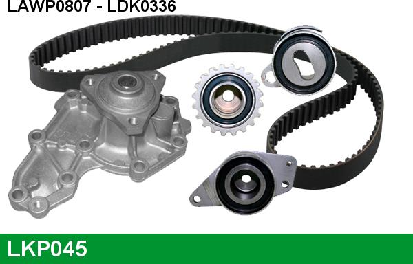 LUCAS LKP045 - Ūdenssūknis + Zobsiksnas komplekts www.autospares.lv