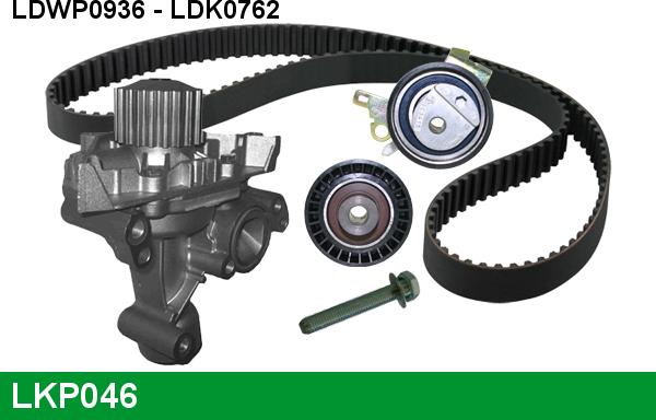 LUCAS LKP046 - Водяной насос + комплект зубчатого ремня ГРМ www.autospares.lv