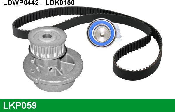 LUCAS LKP059 - Ūdenssūknis + Zobsiksnas komplekts www.autospares.lv