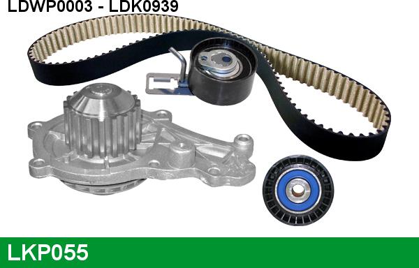 LUCAS LKP055 - Водяной насос + комплект зубчатого ремня ГРМ www.autospares.lv