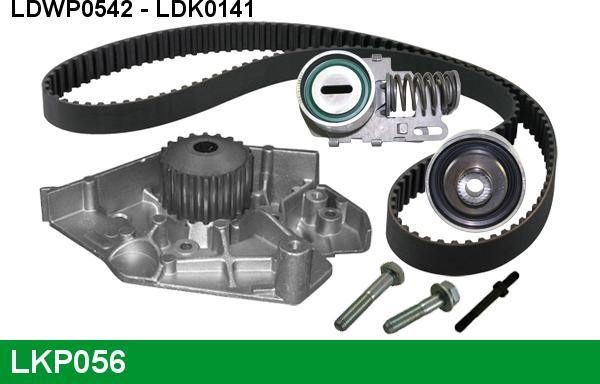 LUCAS LKP056 - Водяной насос + комплект зубчатого ремня ГРМ www.autospares.lv