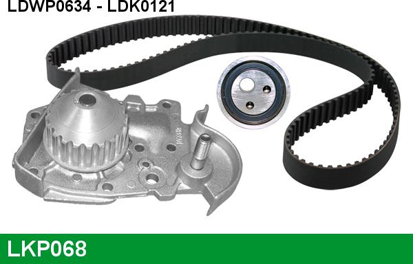 LUCAS LKP068 - Водяной насос + комплект зубчатого ремня ГРМ www.autospares.lv