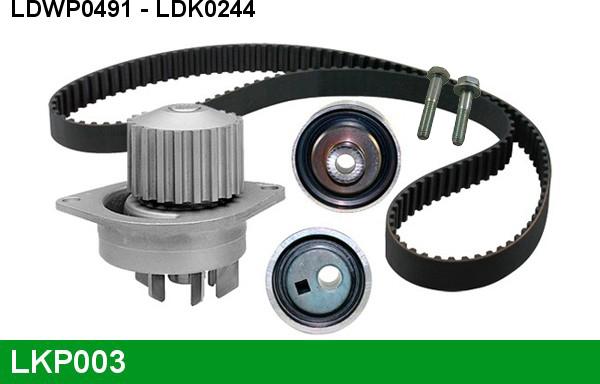 LUCAS LKP003 - Water Pump & Timing Belt Set www.autospares.lv