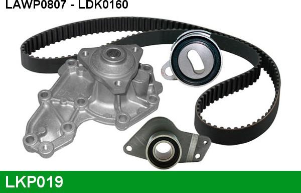 LUCAS LKP019 - Ūdenssūknis + Zobsiksnas komplekts www.autospares.lv