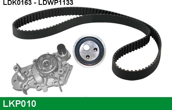 LUCAS LKP010 - Водяной насос + комплект зубчатого ремня ГРМ www.autospares.lv