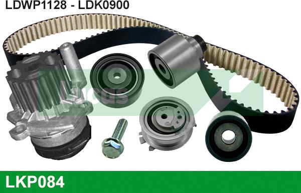 LUCAS LKP084 - Водяной насос + комплект зубчатого ремня ГРМ www.autospares.lv