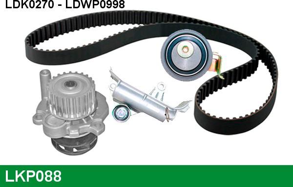 LUCAS LKP088 - Водяной насос + комплект зубчатого ремня ГРМ www.autospares.lv