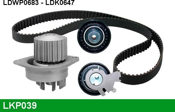 LUCAS LKP039 - Ūdenssūknis + Zobsiksnas komplekts www.autospares.lv