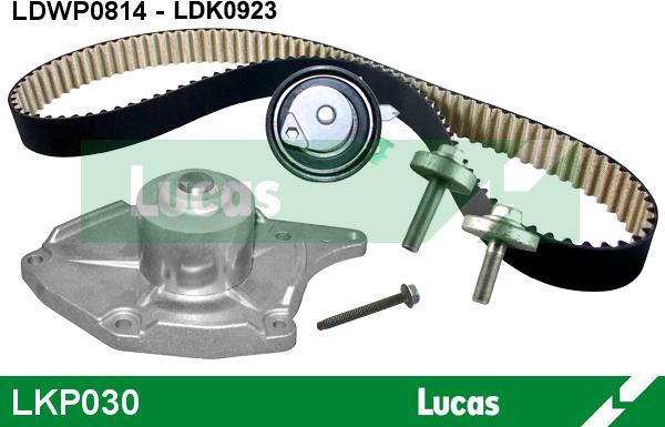 LUCAS LKP030 - Водяной насос + комплект зубчатого ремня ГРМ www.autospares.lv