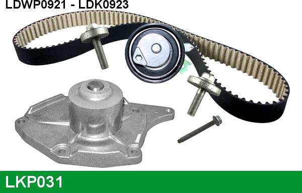 LUCAS LKP031 - Ūdenssūknis + Zobsiksnas komplekts www.autospares.lv