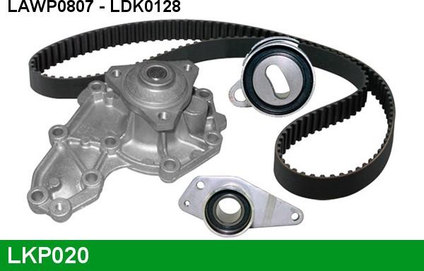 LUCAS LKP020 - Ūdenssūknis + Zobsiksnas komplekts www.autospares.lv