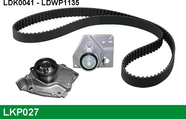 LUCAS LKP027 - Ūdenssūknis + Zobsiksnas komplekts www.autospares.lv