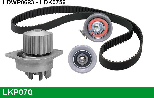 LUCAS LKP070 - Ūdenssūknis + Zobsiksnas komplekts www.autospares.lv