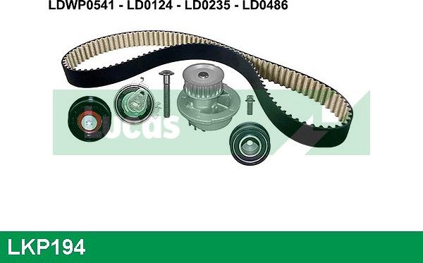 LUCAS LKP194 - Water Pump & Timing Belt Set www.autospares.lv