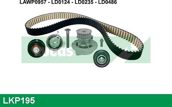 LUCAS LKP195 - Water Pump & Timing Belt Set www.autospares.lv