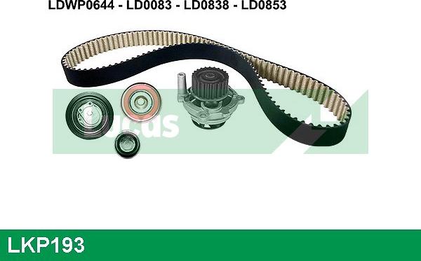 LUCAS LKP193 - Water Pump & Timing Belt Set www.autospares.lv