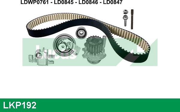 LUCAS LKP192 - Water Pump & Timing Belt Set www.autospares.lv