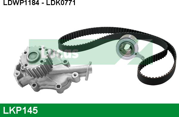 LUCAS LKP145 - Ūdenssūknis + Zobsiksnas komplekts www.autospares.lv