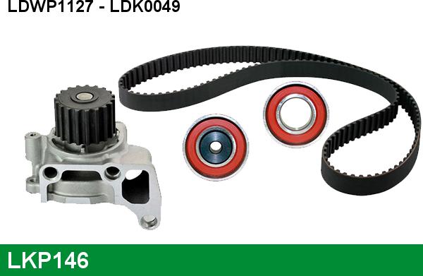 LUCAS LKP146 - Ūdenssūknis + Zobsiksnas komplekts www.autospares.lv