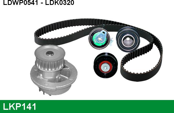 LUCAS LKP141 - Ūdenssūknis + Zobsiksnas komplekts autospares.lv