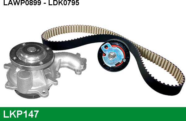 LUCAS LKP147 - Ūdenssūknis + Zobsiksnas komplekts www.autospares.lv