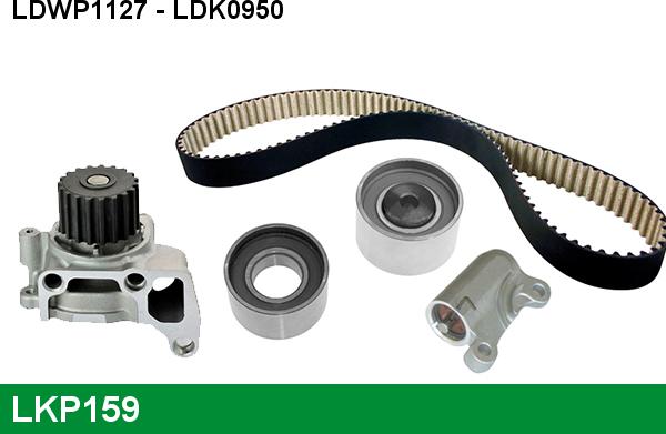 LUCAS LKP159 - Ūdenssūknis + Zobsiksnas komplekts www.autospares.lv